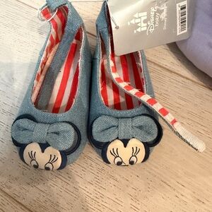 Disney Blue Minnie Mouse Baby Shoes